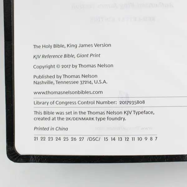 The Holy Bible Red-Letter Edition Authorized King James Version 2017 Softcover