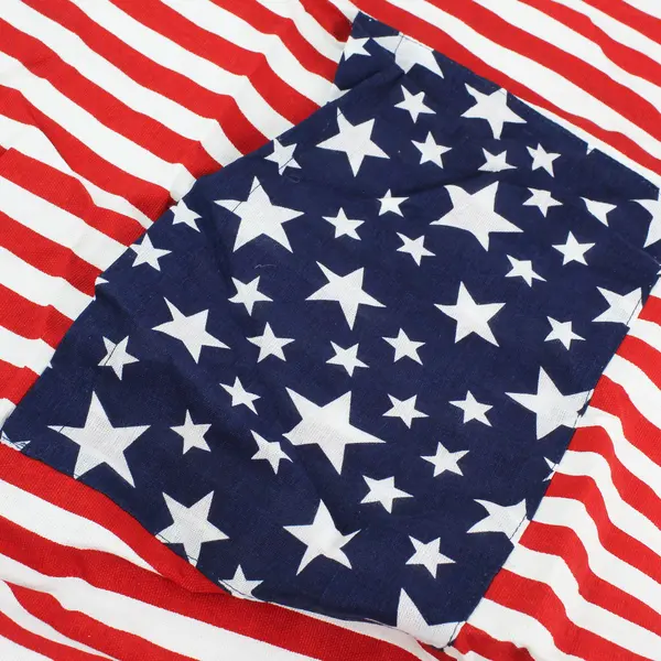 Lot of 2 USA Flag Patriotic Cotton Kitchen Aprons, 2007