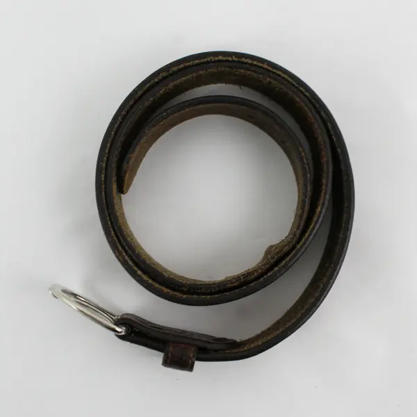 Silver Creek Size 38 Brown Embossed Floral Scroll Genuine Leather Belt