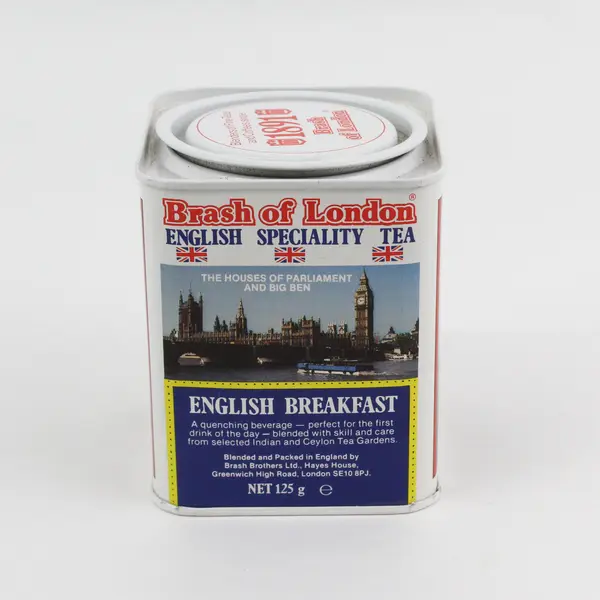 Brash of London English Breakfast Empty Tea Tin London Scenes  Small 3" x 2"
