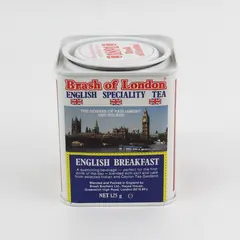 Brash of London English Breakfast Empty Tea Tin London Scenes  Small 3" x 2"
