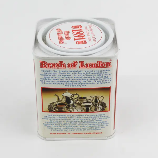 Brash of London English Breakfast Empty Tea Tin London Scenes  Small 3" x 2"