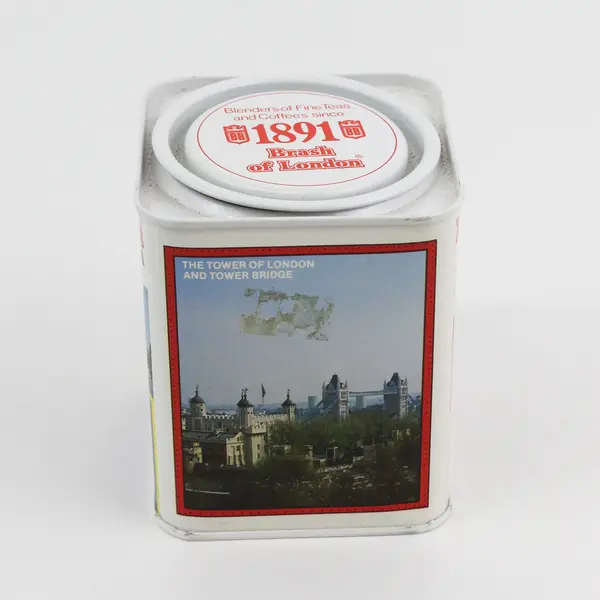 Brash of London English Breakfast Empty Tea Tin London Scenes  Small 3" x 2"