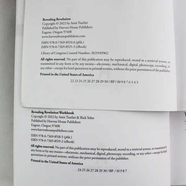 2-Book Set Revealing Revelation Amir Tsarfati Textbook & Workbook 2022 Paperback