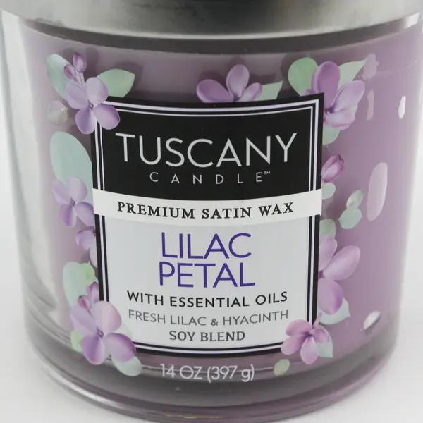Tuscany Candle Lilac Petal Premium Satin Wax 3-Wick 14oz Soy Blend - UNUSED