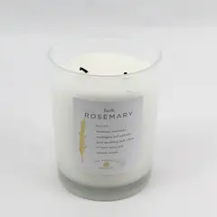 Ivy Botanics Candle Co. Lush Rosemary 14.8oz Large Double Wick - USED 