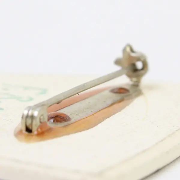 Fred Babb Vintage "She Needs Time 4 Herself" 1980’s Ceramic Signed Pin Brooch
