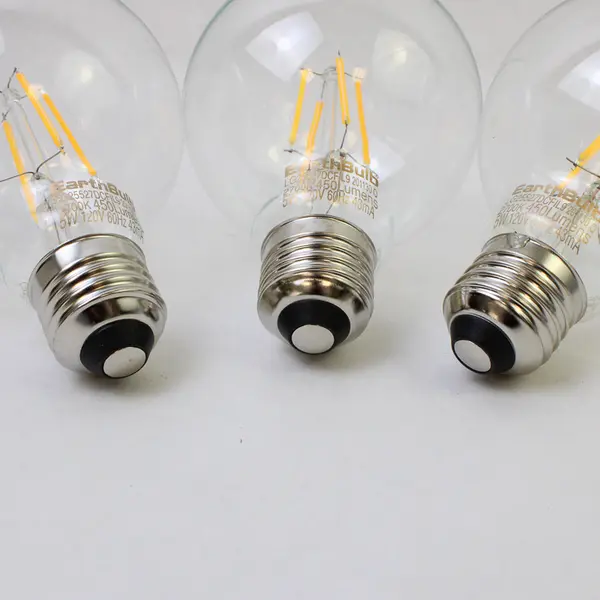 Lot Of 3 Earth Bulb LED Soft White Dimmable Light Bulbs 40W 5 Watts 120 Volts