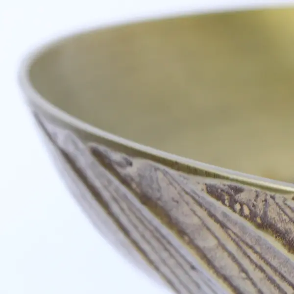 Vintage Solid Brass Pedestal Bowl 11.25" Wide x 5" Tall Heavy Collectible