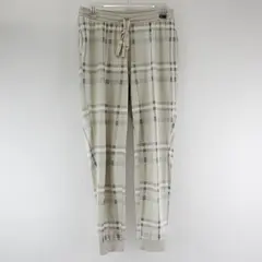 Joyspun Women's M Off-White Plaid Cozy Lounge Collection Knit Sleep Joggers