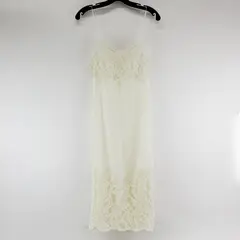 Vintage Tabarin Women's Size 38 Off White Lace Lingerie Slip Sleep Dress