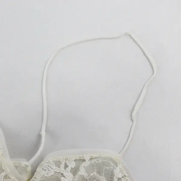 Vintage Tabarin Women's Size 38 Off White Lace Lingerie Slip Sleep Dress