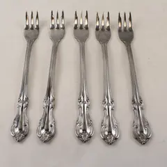 Lot of 5 Salem Victoria Stainless Cocktail/Seafood Forks