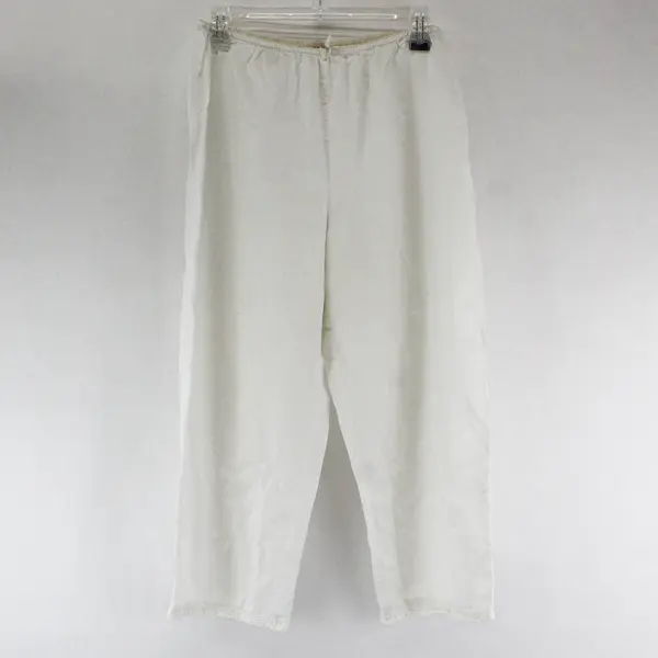 VTG Unbranded Women's M White 100% Cotton Lace Trim Elastic Waist Pettipants