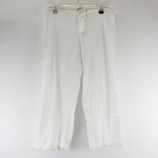 VTG Unbranded Women's S White 100% Cotton Lace Trim Elastic Waist Pettipants