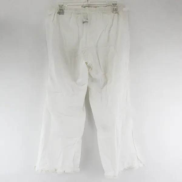 VTG Unbranded Women's S White 100% Cotton Lace Trim Elastic Waist Pettipants
