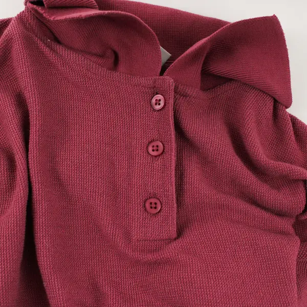 Blair Pink Long-Sleeved Cropped Polo Shirt Women's Large