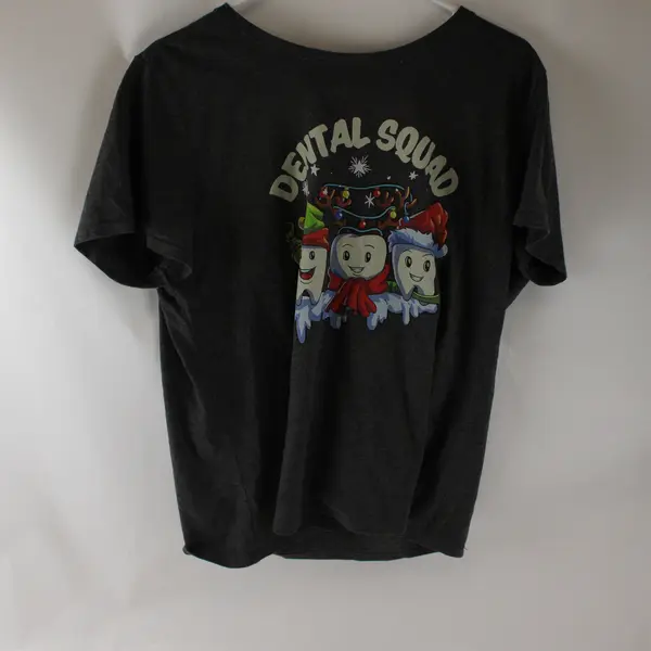 Dental Squad Gray Short-Sleeved Graphic T-Shirt Women's Size XL