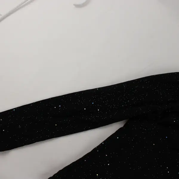Curfew Black Sparkly Long-Sleeved Shirt Girls' Size XL 16