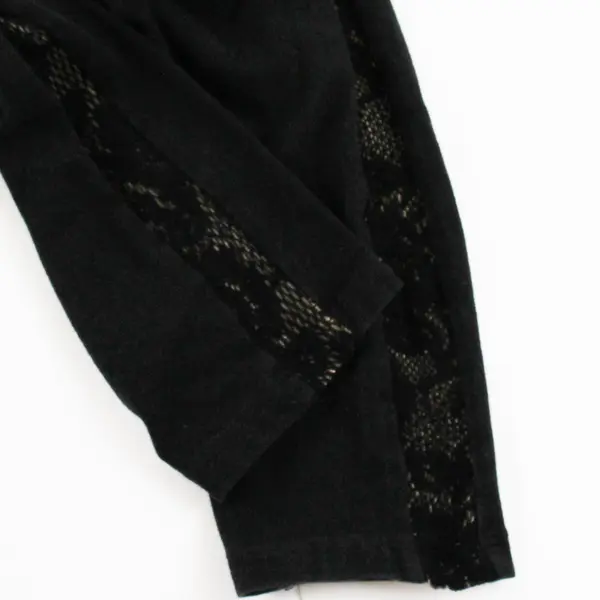 Style & Co Black Lace Detail Leggings Women's Medium