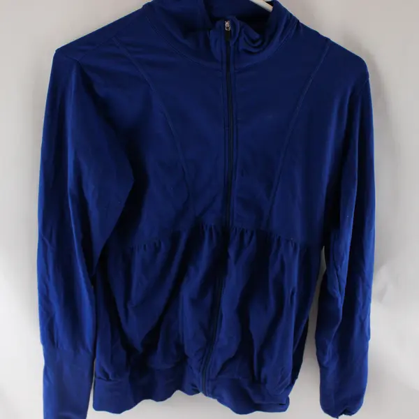 Lucy Royal Blue Activewear Zip-Up Jacket Women's Small