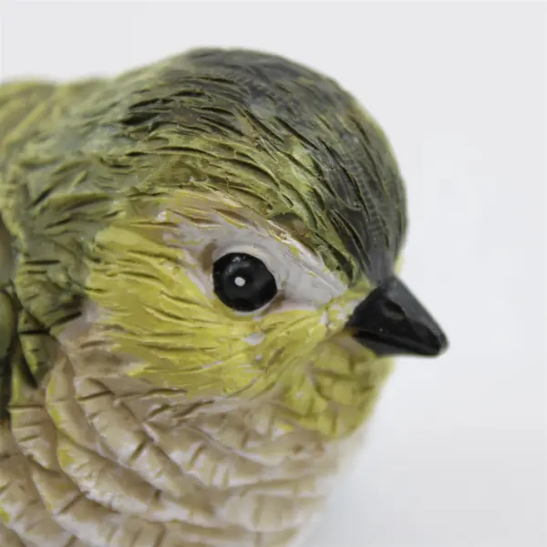 Unbranded Cute Green/White Resin Bird Figurine Home Decor China Made 3" Tall