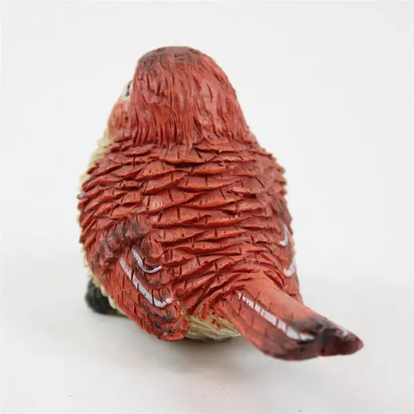 Unbranded Cute Red/White Resin Bird Figurine Home Decor China Made 3" Tall