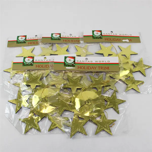 Lot of 5 Kurt S. Adler Santa's World Gold & Blue Holiday Trim