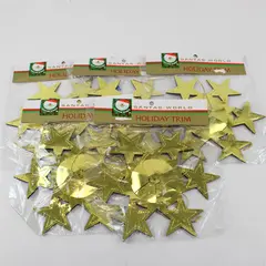 Lot of 5 Kurt S. Adler Santa's World Gold & Blue Holiday Trim
