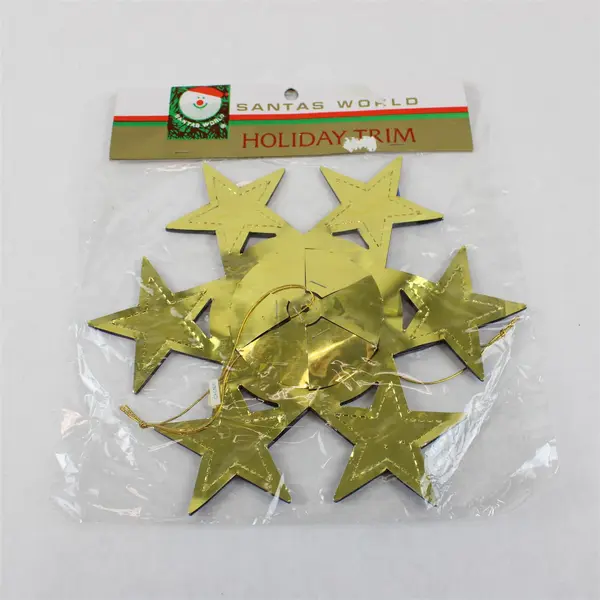 Lot of 5 Kurt S. Adler Santa's World Gold & Blue Holiday Trim