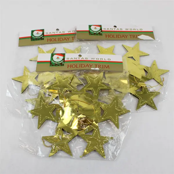 Lot of 3 Kurt S. Adler Santa's World Gold Holiday Trim