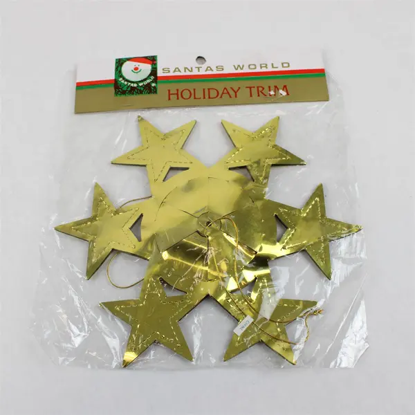 Lot of 3 Kurt S. Adler Santa's World Gold Holiday Trim