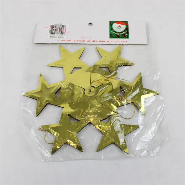 Lot of 3 Kurt S. Adler Santa's World Gold Holiday Trim