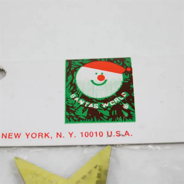 Lot of 3 Kurt S. Adler Santa's World Gold Holiday Trim