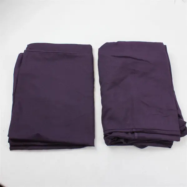 Lot Of 4 Unbranded 2 Dark Purple Standard Pillowcases & 2 Purple Pillow Shams