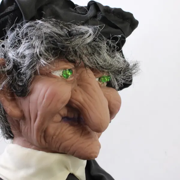 Battery Operated Talking Witch Stirring Cauldron 15" Tested Works