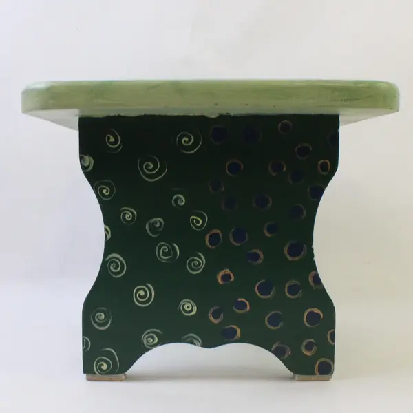 Hand-Painted Santa Claus Naughty or Nice Wooden Step Stool Holiday Decor