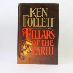 The Pillars of the Earth by Ken Follett 1st Edition 1989 Hardcover With DJ Good