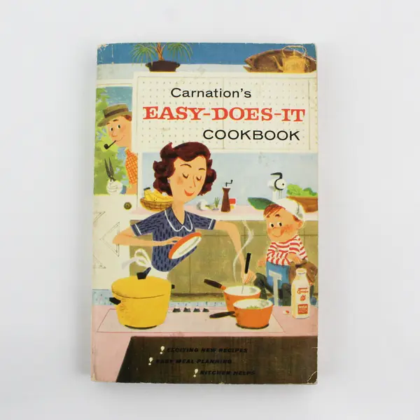 Vintage Carnation's Easy-Does-It Cookbook by Mary Blake 1958 Paperback 