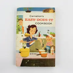 Vintage Carnation's Easy-Does-It Cookbook by Mary Blake 1958 Paperback 
