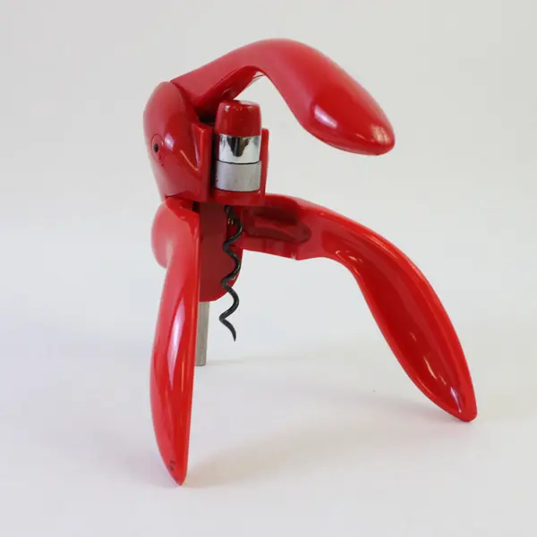9" Houdini Lever Wine Bottle Opener Corkscrew Red Kitchen Tool & Accessories