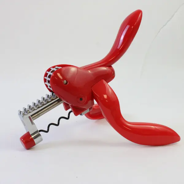 9" Houdini Lever Wine Bottle Opener Corkscrew Red Kitchen Tool & Accessories
