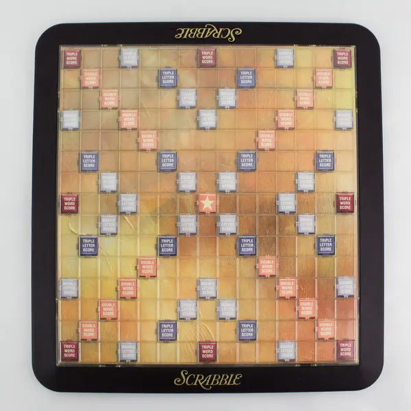Vintage 1999 Scrabble Deluxe Edition Rotating Turntable Board BOARD ONLY