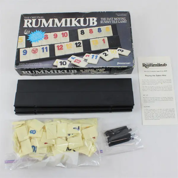 Vintage 1990 Rummikub Game by Pressman - Complete Set