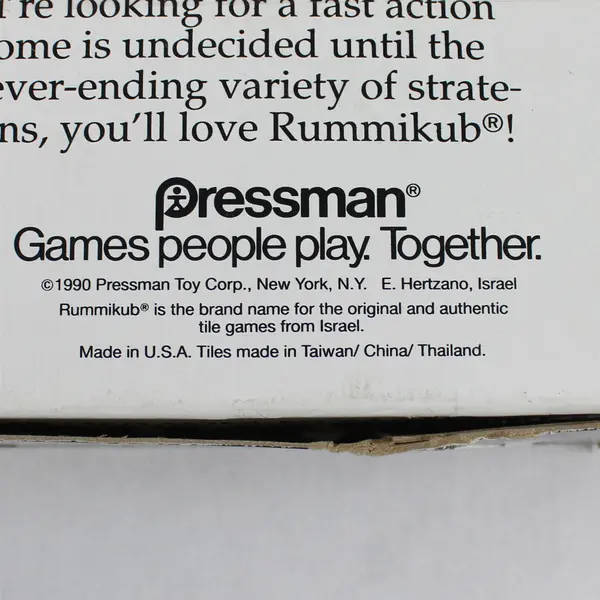 Vintage 1990 Rummikub Game by Pressman - Complete Set