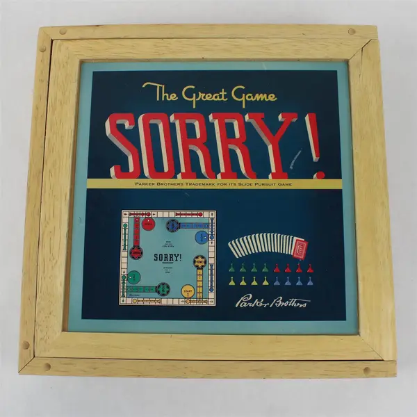 Sorry Nostalgia Game Series Parker Brothers 2002 Wooden Box - FLAWED BOARD