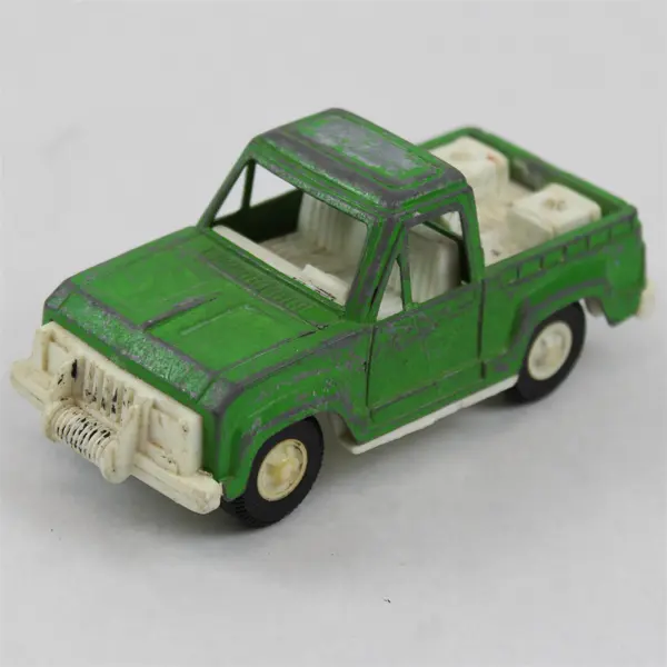 Vintage 1970's Tootsie Toy Green 4" Off Road Pick Up Truck - Made In USA