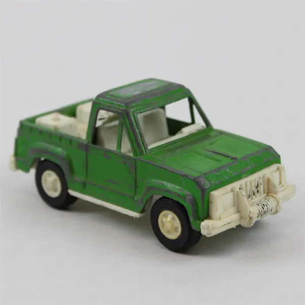 Vintage 1970's Tootsie Toy Green 4" Off Road Pick Up Truck - Made In USA
