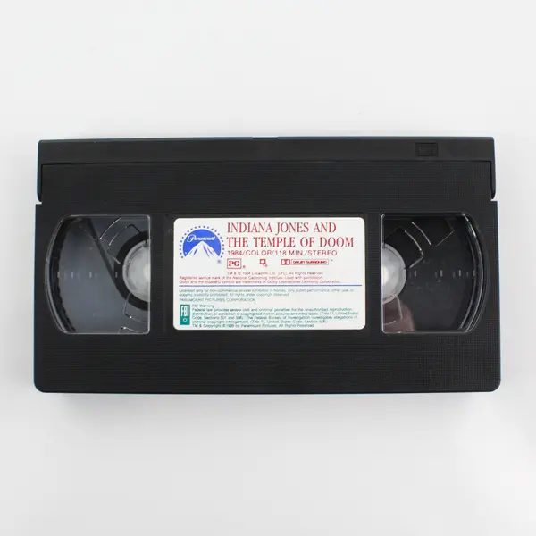 Indiana Jones and the Temple of Doom VHS Tape 1984, #1643 