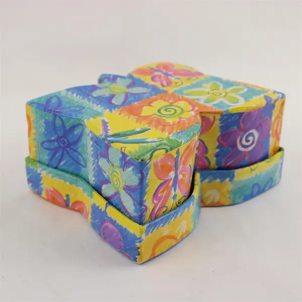 Lot of 11 Small Butterfly Hair Clips Multi-Color with Storage Box